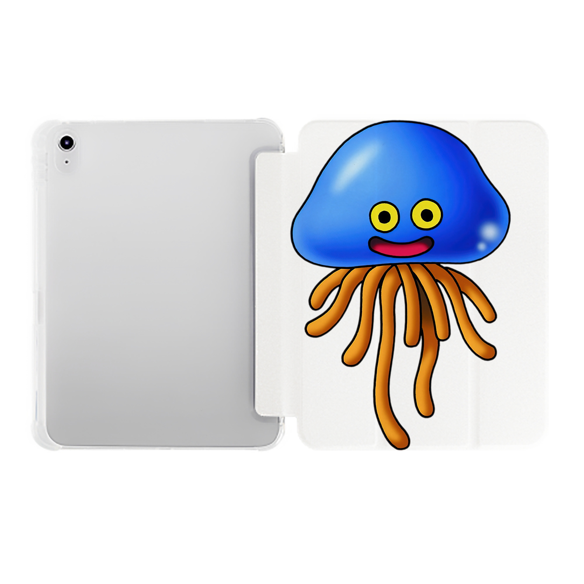 （画像用） ドラゴンクエスト Doragon Kuesuto Dragon Quest IPad ケース ペン収納付き 三つ折りスタンド PUレザー×シリコン 対応機種9.5/10.5/10.9インチ